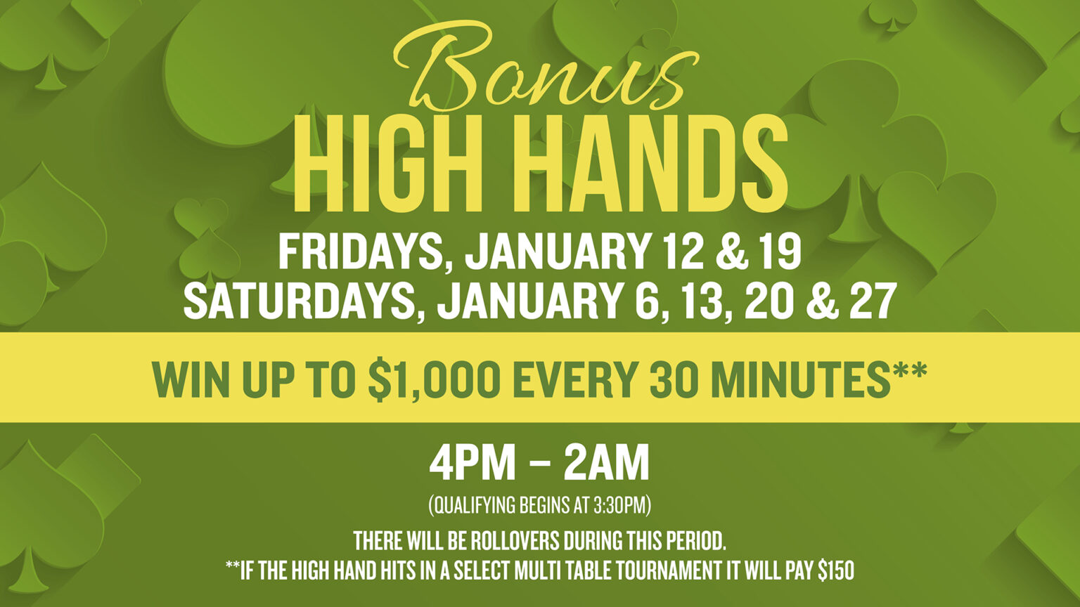 Daily Tournaments Seminole Hard Rock Hollywood Poker