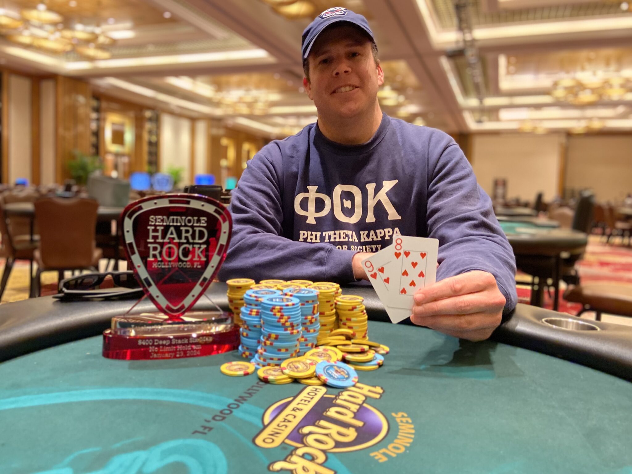 Nathaniel Moore Wins Event 49 of the 2024 Seminole Hard Rock Lucky Hearts Poker Open Outright