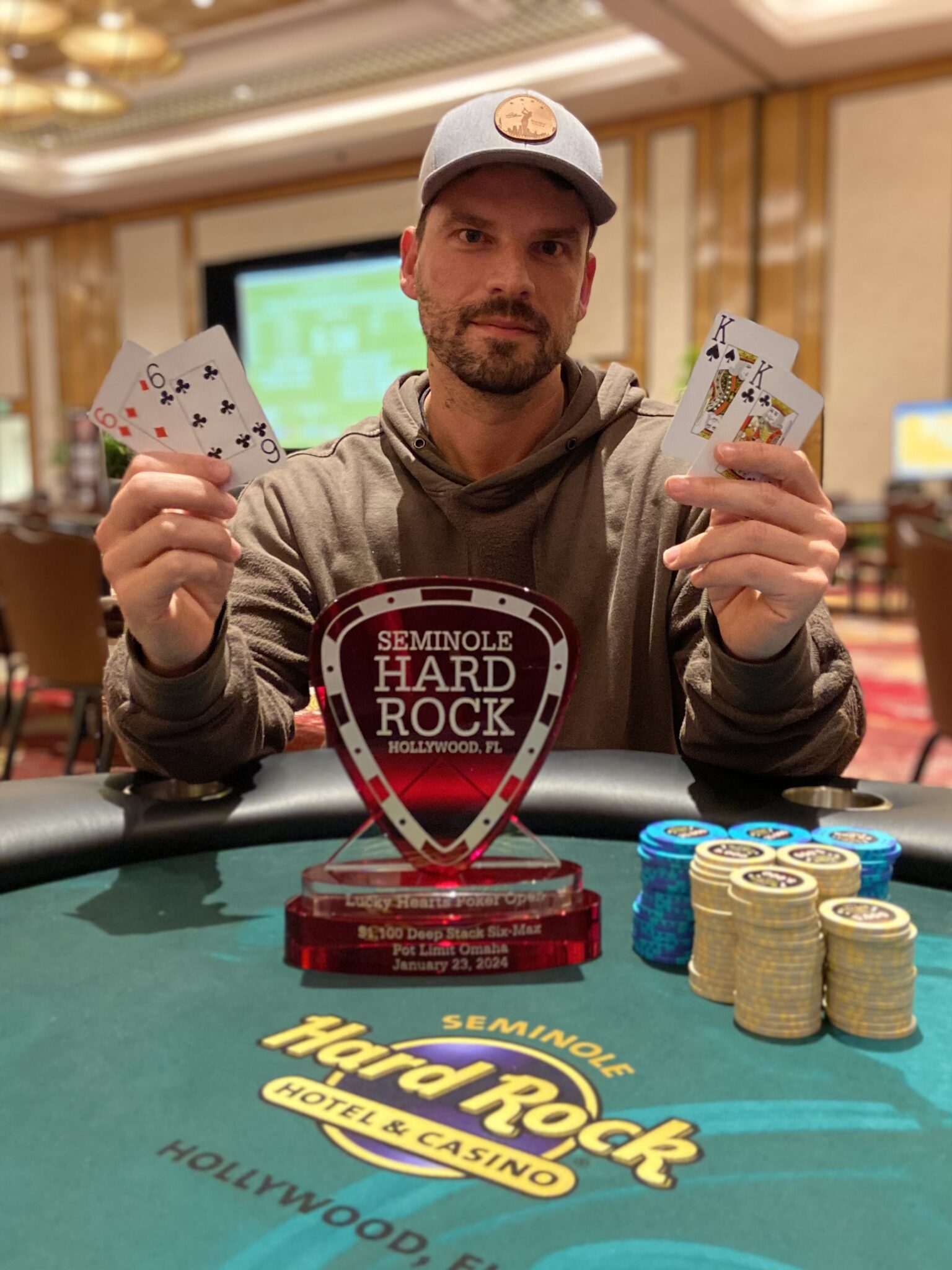Todd Ivens Wins Event 51 of the 2024 Seminole Hard Rock Lucky Hearts