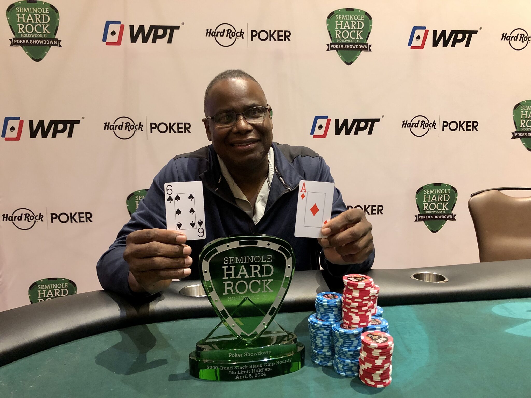 Arthur Holmes Wins the Quad Stack Black Chip Bounty | Seminole Hard ...